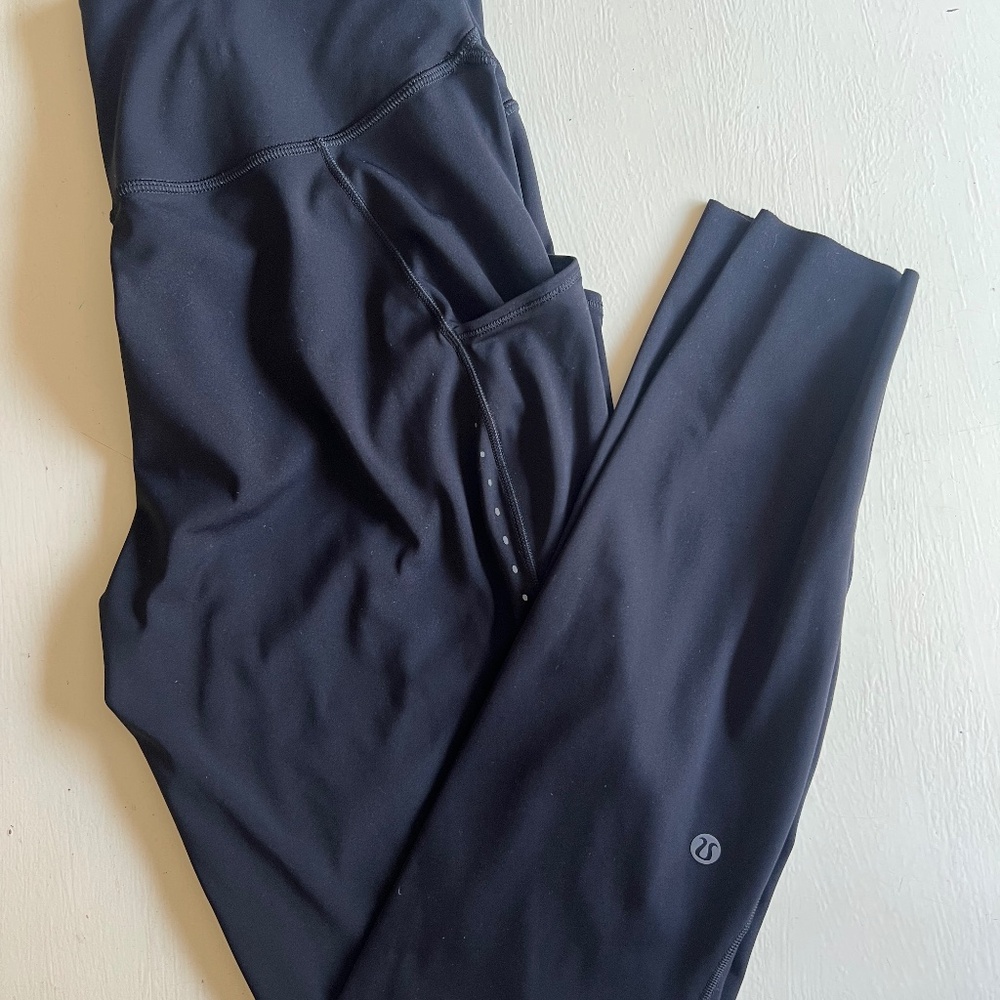 Lululemon fast & free high rise leggings with pockets 28”